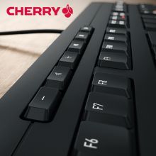 樱桃（CHERRY）STREAM KEYBOARD纤薄有线键盘 黑色
