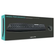 罗技（Logitech）MK850无线蓝牙键鼠套装全尺寸 黑色 带无线2.4G接收器