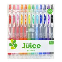 百乐(PILOT)JUICE果汁彩色啫喱中性笔0.5mm 12常规色套装LJU-120EF-12C