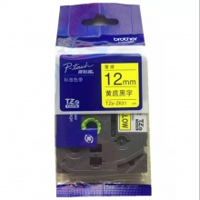 兄弟 PT-P900 12mm黄底黑字