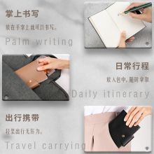 得力(deli) 按扣口袋本笔记本子 日记本 A6/96张 黑色棕色两本装 22268