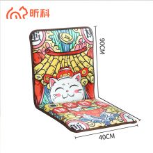 昕科 电加热坐垫办公室椅垫暖身毯电暖发热座椅垫电热坐垫 招财猫90*40cm