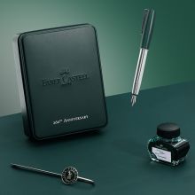 辉柏嘉（Faber-castell）钢笔如恩260周年套装暗绿F尖