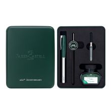 辉柏嘉（Faber-castell）钢笔如恩260周年套装暗绿F尖