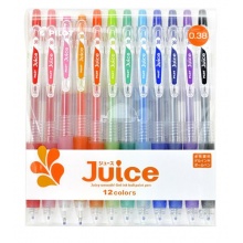 百乐(PILOT)JUICE果汁彩色啫喱中性笔0.38mm 12常规色套装 LJU-120UF-12C