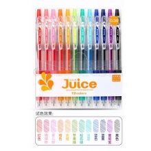 百乐(PILOT)JUICE果汁彩色啫喱中性笔0.38mm 12常规色套装 LJU-120UF-12C