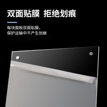 优必利 T型强磁台签 台卡桌牌 亚克力透明展示牌  横版20*10cm 802B