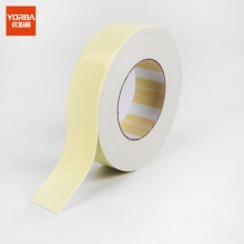 优必利 海绵双面胶带 强力泡沫双面胶 黄色EVA泡棉胶带 泡沫胶 宽度3cm 5卷装 2017