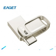忆捷（EAGET）64GB Type-C USB3.1 高速全金属双接口U盘CU31 珍珠镍色