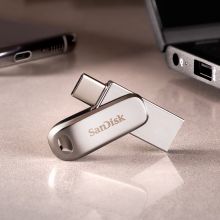闪迪(SanDisk)256GB Type-C USB3.1全金属旋转双接口U盘 酷珵DDC4 读速150MB/s