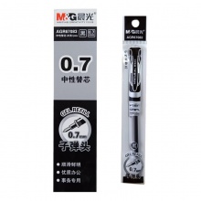 晨光（M&G） AGR67083 子弹头中性笔签字笔水笔替芯笔芯 黑色  0.7MM 20支装