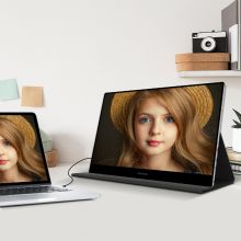 优派 15.6英寸4K触摸便携式ns显示器 双TypeC  触控带音响爱眼 TD1601-4K