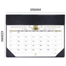 信发（TRNFA） DB-8282 2022年虎年仿真皮大班台历台垫 日历月历记事计划表（黑色）