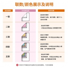 优必利 电脑打印纸 针式打印纸出库单发货单 彩色三联二等份打印纸 Y241-3二等份