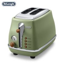 德龙（Delonghi） 面包机 复古系列多士炉 不锈钢内胆烤吐司机  CTO2003