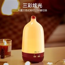 小熊（Bear） 加湿器 迷你低噪香薰机 大雾量 三色暖光灯 可定时 JSQ-D02E1圣诞系列