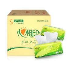 心相印 DT15110 抽纸 茶语丝享系列3层110抽面巾纸*24包纸巾