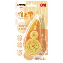 3M 思高基础型修正带CT01-Y 5mm×6M樱草黄
