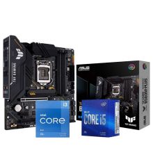 英特尔 B560台式机电脑CPU主板套装 华硕TUF B560M-PLUS重炮手 i5 10400F 2.9GHz 6核12线程