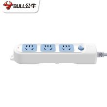 公牛（BULL） 经典蓝白插座 新国标/插线板 GN-606A 3位总控全长1.8M