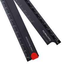 国誉(KOKUYO)都市印象·折叠式铝制直尺30cm 黑WSG-CLUW30D