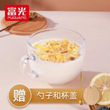 富光 玻璃杯 牛奶杯 透明早餐杯 450ML