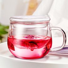 富光 圆趣花茶杯 耐高温 可加热 水杯500ML