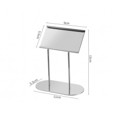 不锈钢菜牌展示牌餐厅牌台签 13cm