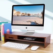 优必利 电脑显示器增高架支架键盘收纳架 桌面收纳支架显示器置物架 5068深木纹