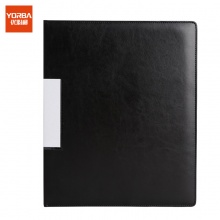优必利 30页资料册 A4活页插袋文件夹 文件收纳册 1个装 887-30黑色