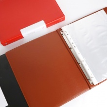 优必利 30页资料册 A4活页插袋文件夹 文件收纳册 1个装 887-30黑色