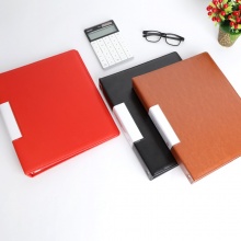 优必利 40页资料册 A4活页插袋文件夹 文件收纳册 1个装 887-40棕色