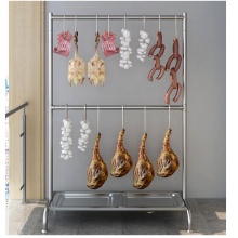 烤鸭架烤鸡腊肉水架厨房商用挂肉架虎年新款 不锈钢双层