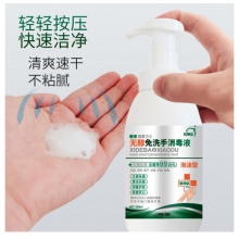 洗得宝 免洗洗手液 不含酒精免洗手消毒液 泡沫手消 330ml