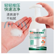 洗得宝 免洗洗手液 无酒精 无醇泡沫型 家庭装330ml