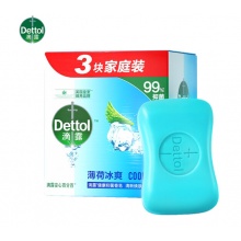 滴露 健康香皂薄荷冰爽3块装（115g*3块）