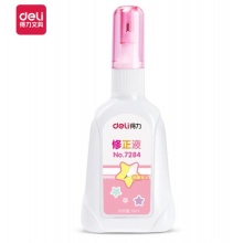 得力(deli)15ml环保不锈钢笔头修正液7284