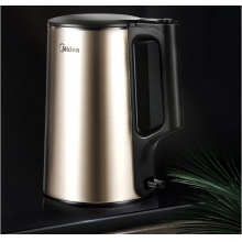 美的（Midea） 电热水壶 1.7L304不锈钢开水壶 PJ17A01