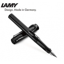凌美(LAMY)狩猎系列亮黑色EF尖墨水笔+黑色墨水墨水芯套装 0.5mm