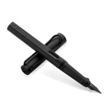 凌美(LAMY)狩猎者钢笔墨囊套装 含吸墨器磨砂黑F尖