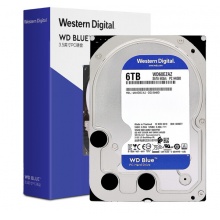 西部数据(WD) 蓝盘 6TB 5400转256MB 机械硬盘(WD60EZAZ)