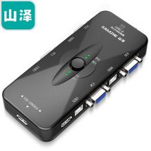 山泽（SAMZHE） KVM切换器 VGA视频4口切屏器 四进一出 USB2.0 打印机共享器SZ-411B