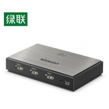 绿联 分屏器 HDMI2.0一分二 分配器4K60Hz 一进二出 数字高清视频分同屏器