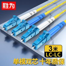 胜为电信级光纤跳线 LC-LC单模双芯3米 FSC-107