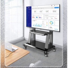 泰视 显示屏移动推车落地电视支架 【32-70英寸】视听双托盘 加粗伸缩立柱 豪华款