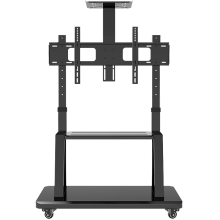 泰视 显示屏移动推车落地电视支架 【32-75英寸】一体底座 加粗伸缩立柱 加强款