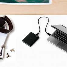西部数据(WD) WDBEPK0010BBK 1TB 移动硬盘 USB3.0 Elements SE 新元素系列2.5英寸