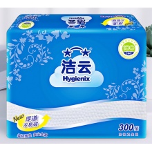 洁云 卫生纸 加韧 300张 压花平板纸 42包