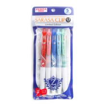 斑马牌(ZEBRA)JJ15格柄限定子弹头按压中性笔0.5mm JJ15-5C-CH 5色套装