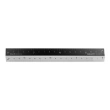 国誉(KOKUYO)都市印象铝制直尺(18cm)190×20.6×5mm黑色 WSG-CLU18D